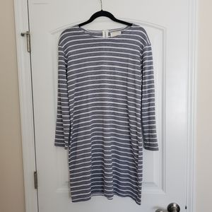 long sleeve shift dress